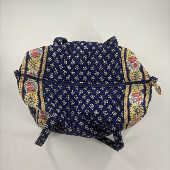Vera Bradley Cottagecore Royal Blue Flower Double handle shoulder bag - Picture 3 of 11